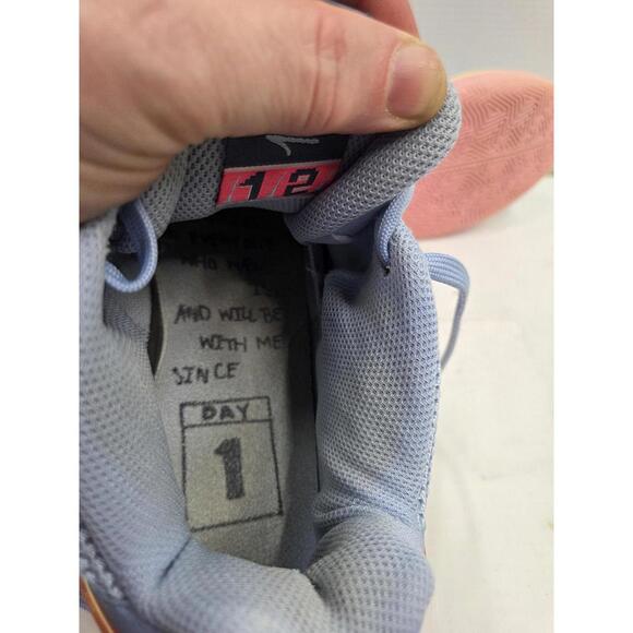 Nike Ja 1 Day One Shoes Mens Size 9 Blue Yellow Basketball Midnight Sneakers - Picture 11 of 12